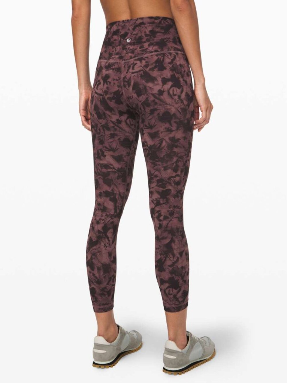 Lululemon Align Pant 25" Legging 4 Mini Dusk Floral Antique Bark Black